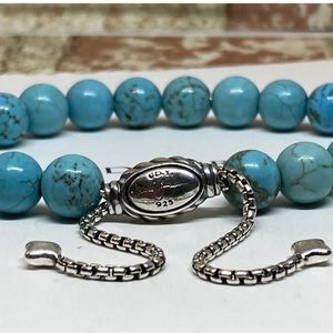 DY turquoise women bead bracelet